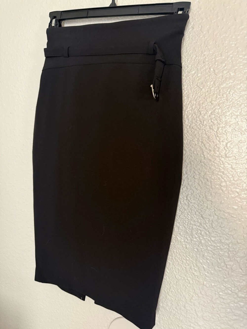 Express Black Pencil Skirt with Waist Belt Detail